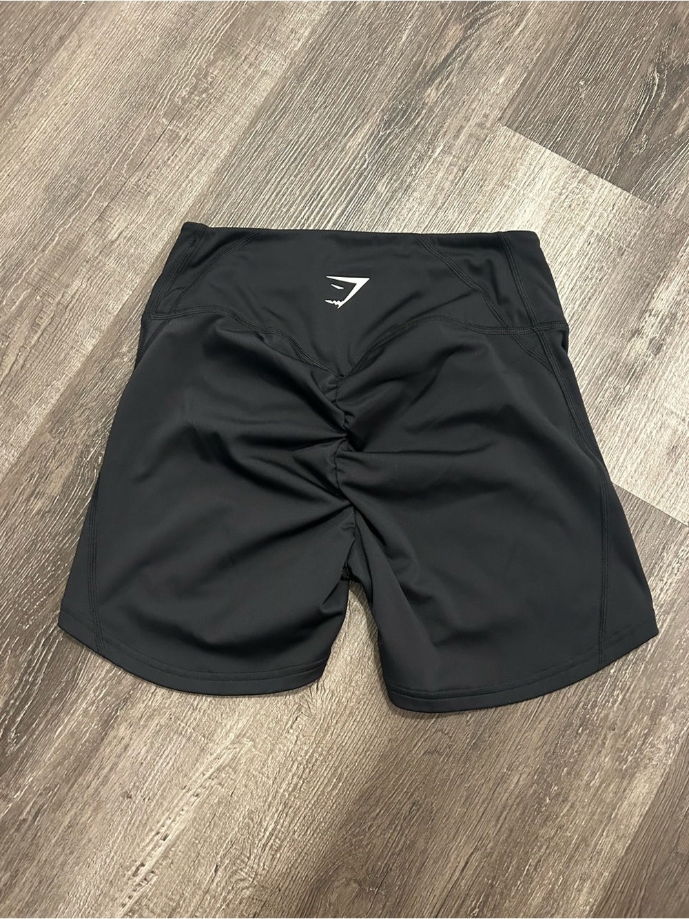 Gymshark Black Scrunch-Back High-Rise Training Shorts